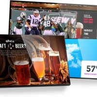 Social Media with Bar Digital Signage