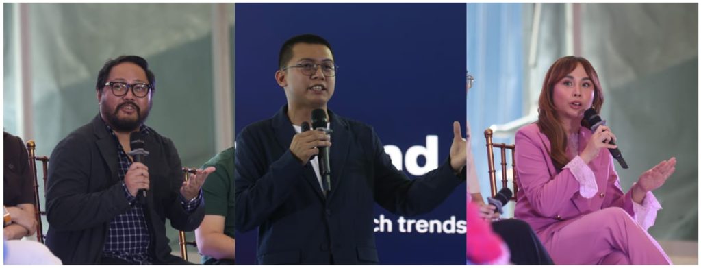 (from left) Jonah Ople, Category Lead for Fashion, TikTok Shop; James Afante, TikTok Content Creator and TikTok Shop Philippines record holder; and Jonah Sison Ramos, CEO of Dear Face and TikTok Shop seller