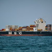 M S C cargo ship sailing