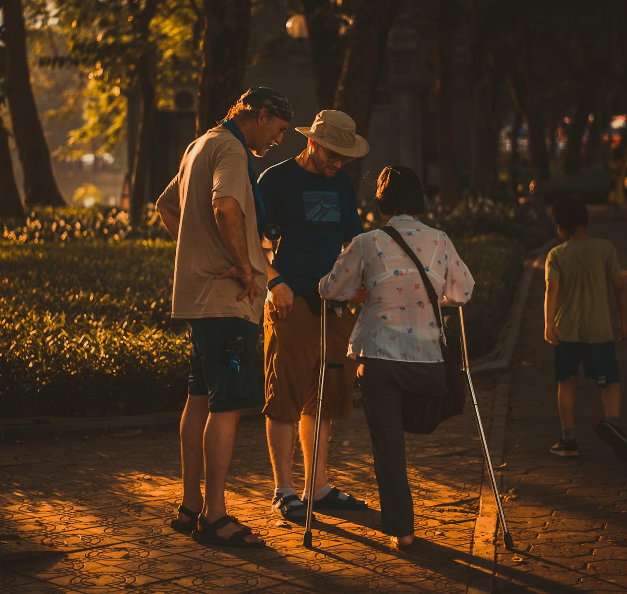 Men and Woman Near Trees