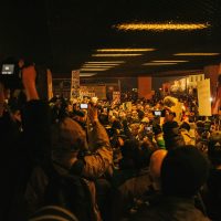 people gathering in a bar