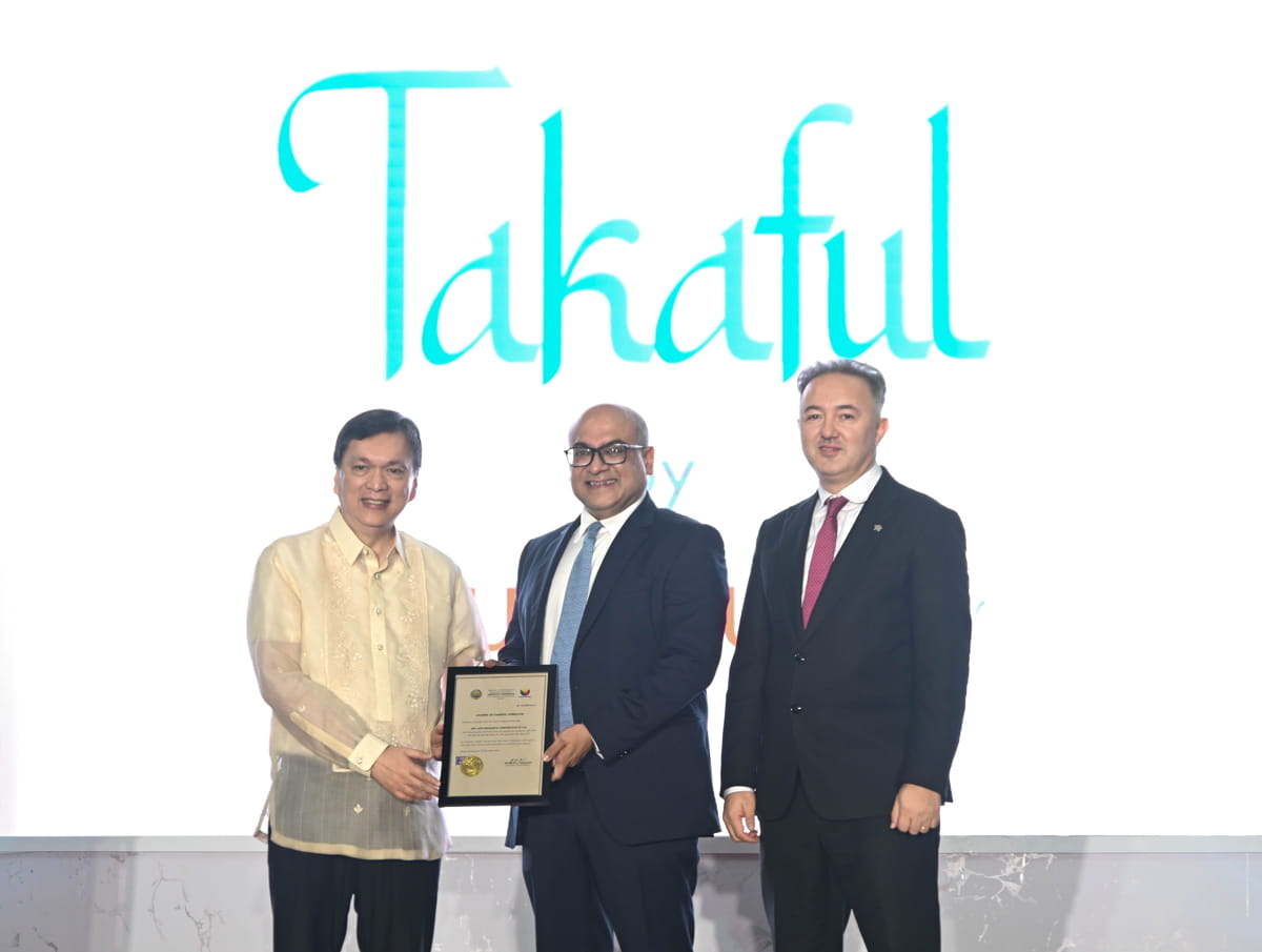 L-R: Atty. Reynaldo Regalado, Insurance Commissioner, Sanjay Chakrabarty, Pru Life UK President & CEO, and Solmaz Altin, Prudential Strategic Business Group Managing Director