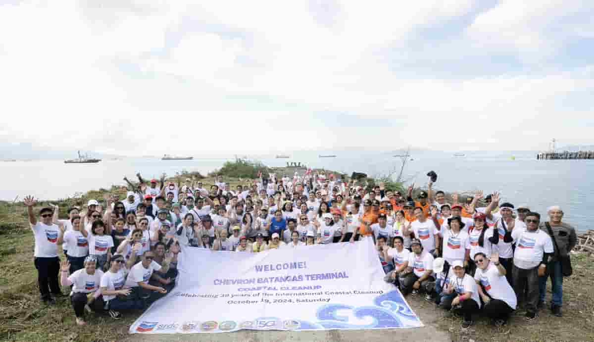 Chevron leads Batangas shoreline cleanup