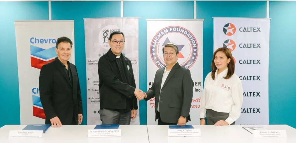 Chevron, AmCham Foundation, and Don Bosco 