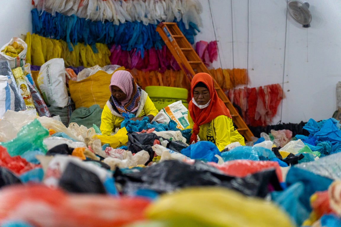 One of two Seven Clean Seas Materials Recycling Facilities (MRF) in Indonesia. (Source: Seven Clean Seas)